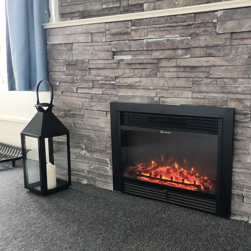 decor Wall Built in  modern decor flame remote control decorative electric fireplace furniture insert