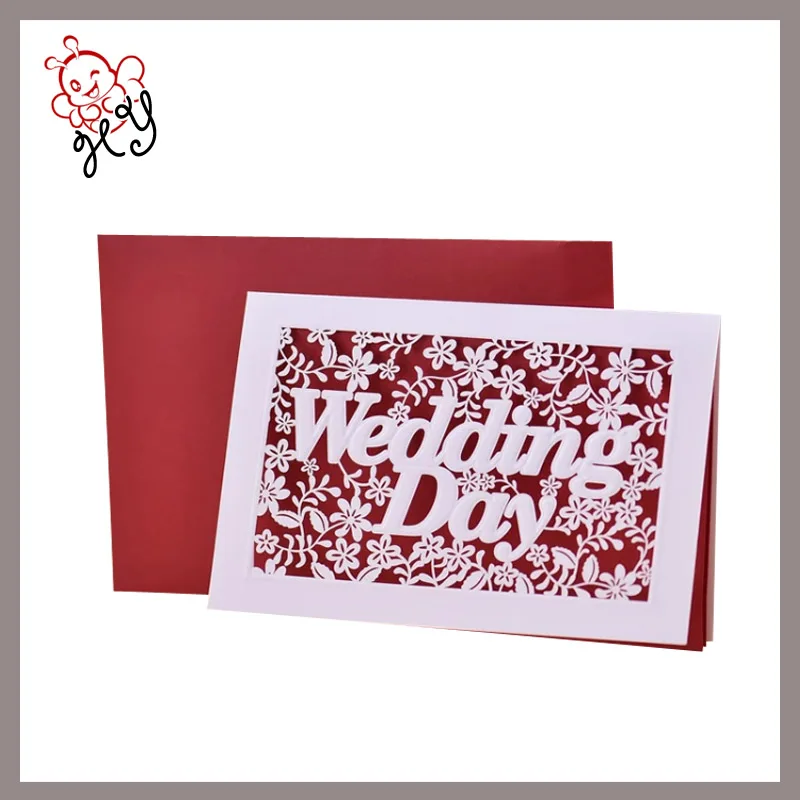 Latest designs top quality wedding invitation card