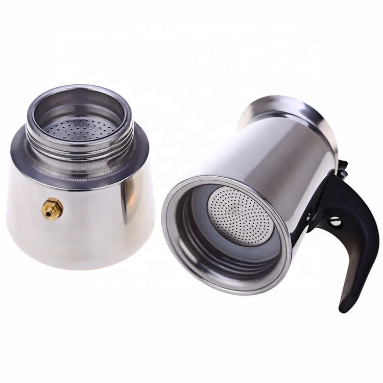 Hot Kitchen tool sale Espresso pot Stainless Steel Stove Top Coffee maker For Electric And Induction Cooker For
