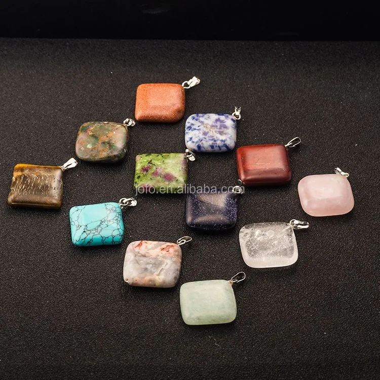 Natural Rainbow Jasper Leorardskin Gemstone Charms Beads Hot Necklace Pendant Marking