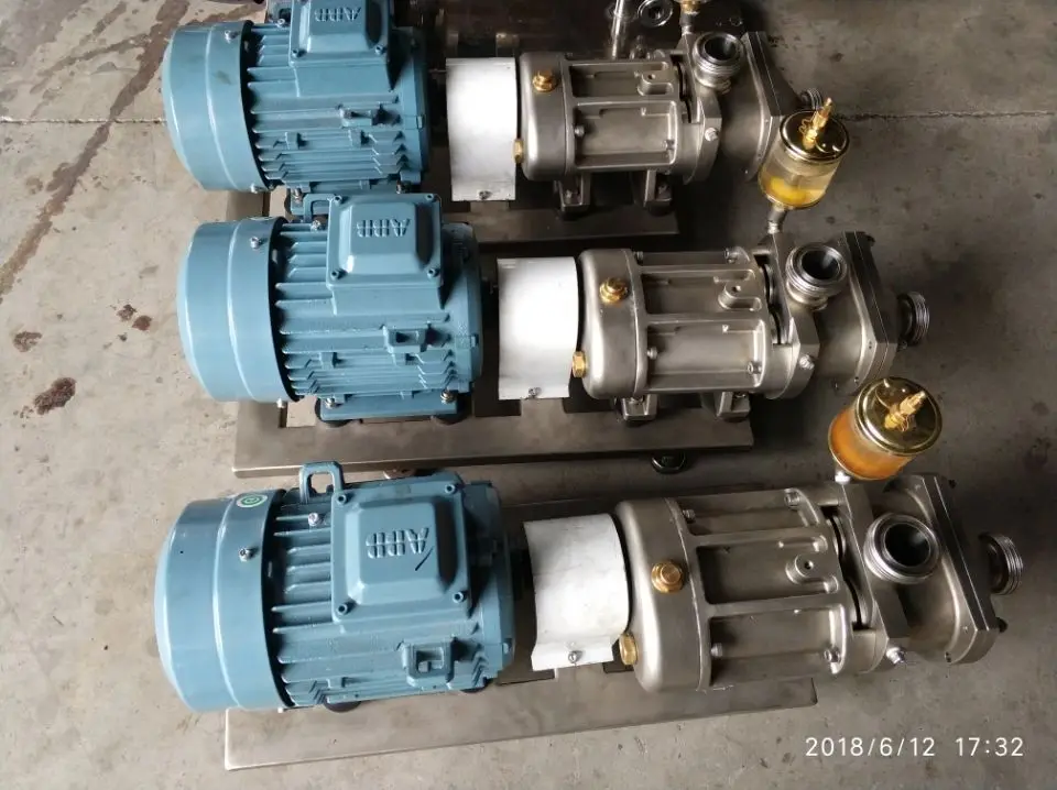 L&B factory sale stainless steel twin screw pump with ABB motor