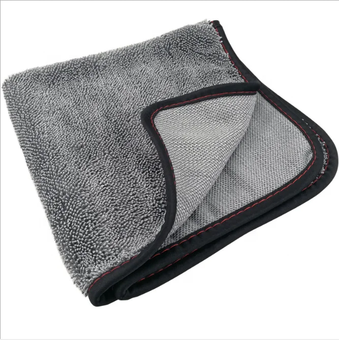Factory Direct Microfiber Twist Car Cleaning Towel Thick Absorbent Lint-Free Car Wash Towel