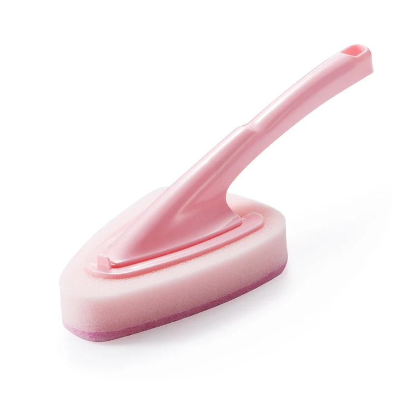 Triangle Long Handle Dust and Kitchen Sponge Cleaning Brush Set