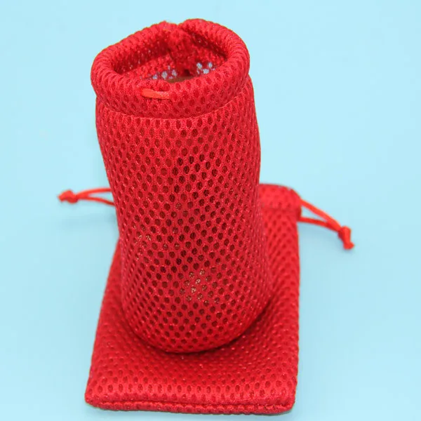 Wholesale Red Yellow Washing Poly Small Nylon Net Drawstring Pouches Mesh Soap Bag With Logo