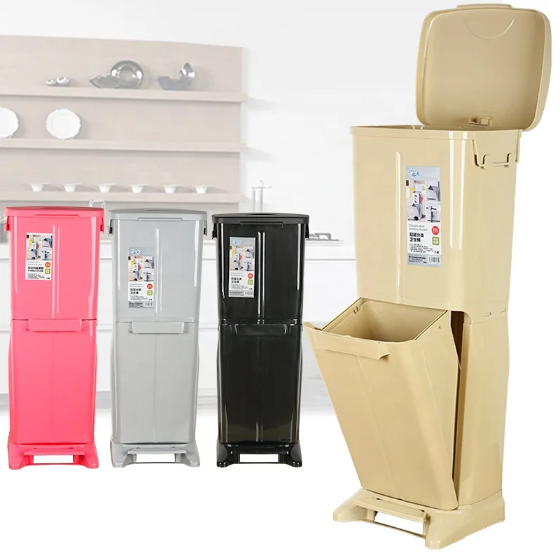 Пластиковая крышка для мусора с двойной сортировкой и переработкой