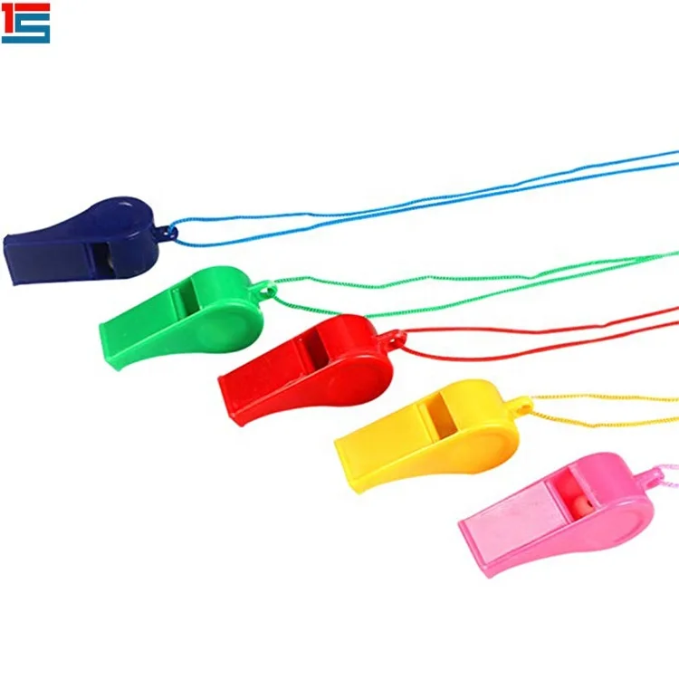 
Custom wholesale cheap small many colors OK plastic whistle for sale 