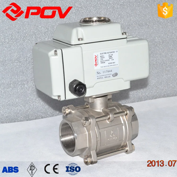 stainless steel motorized electric ball valve