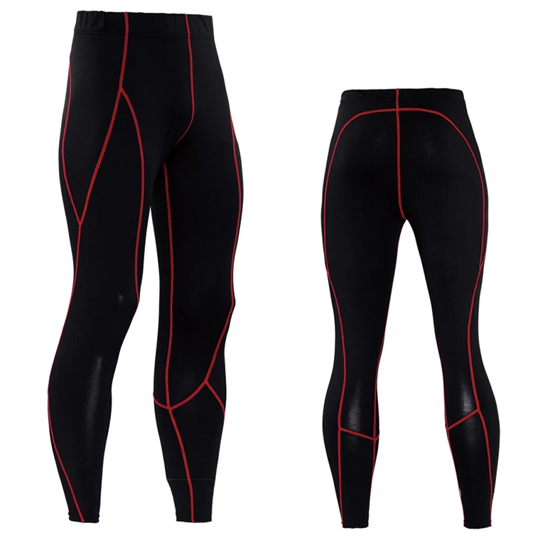 
Wholesale Men Skinny Base Layer Long Pants Running Cycling Gym Compression Tights 