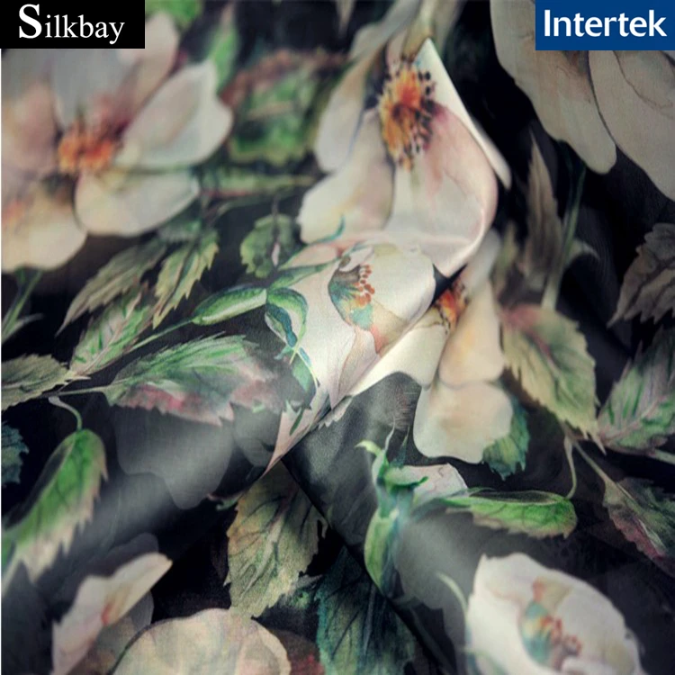 100% silk satin organza sillk fabric Raw silk fabric