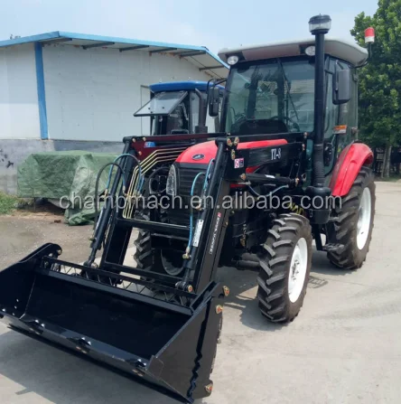 cheap best 100-180hp farm tractors with front end loader and back hoe