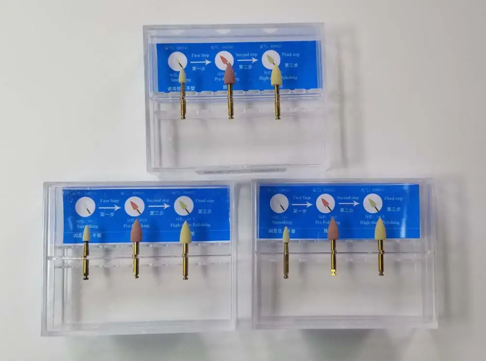 Dental diamond bur zirconia dental polishing kit