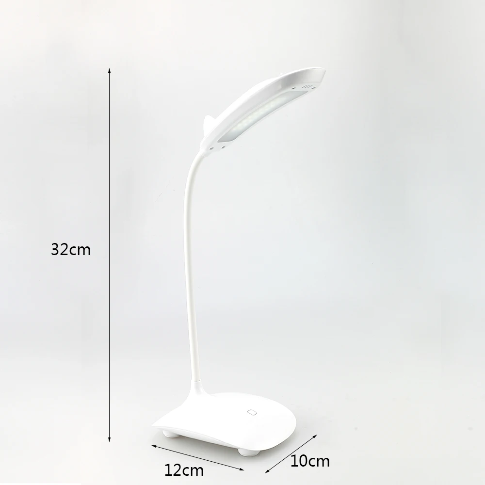 
Modern Style and Energy Saving Light Source ABS plastic built in rechargeable battery desk Lamp 