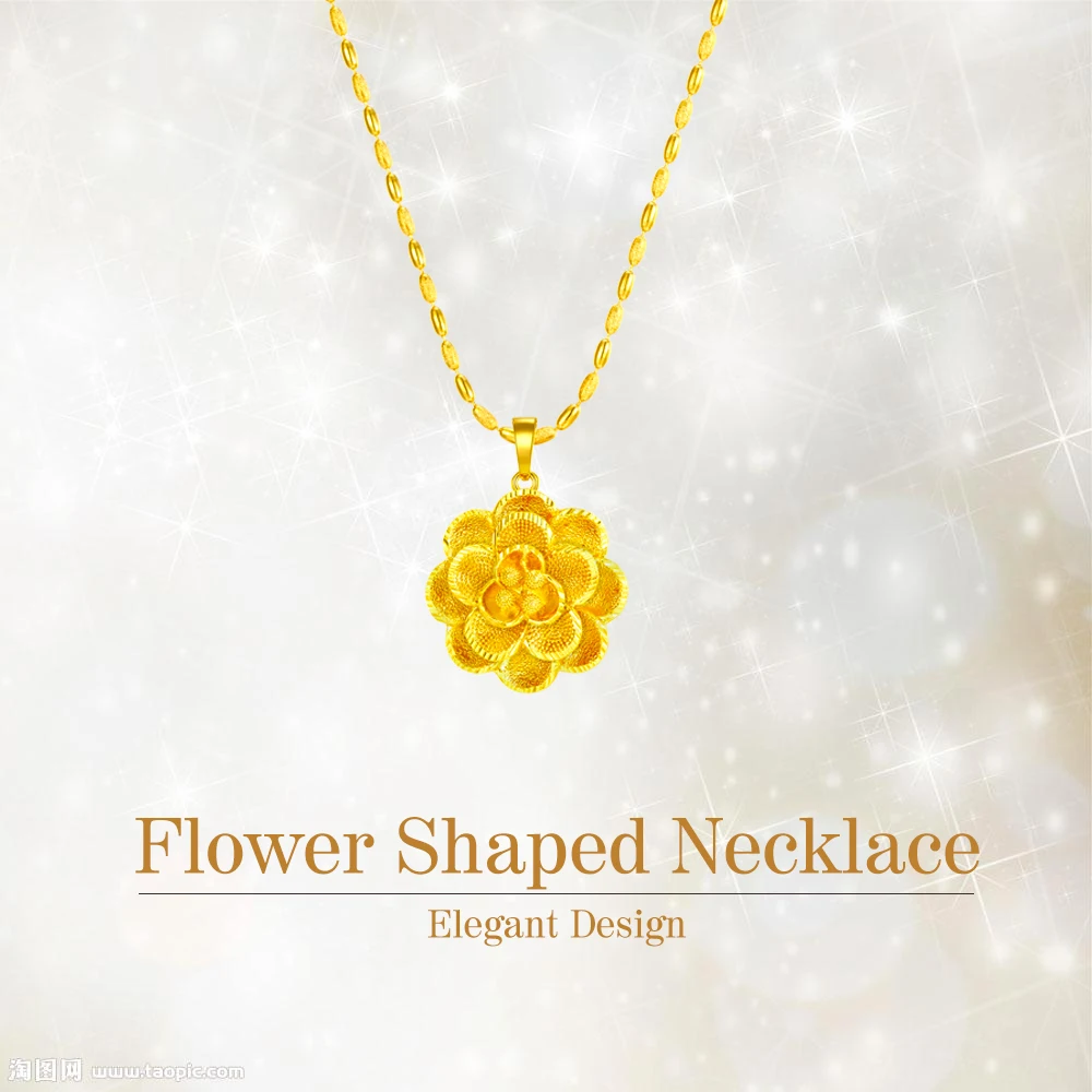 
N193243 xuping 2019 trendy saudi gold jewellery necklace, 24k gold emas flower shaped matte elegant necklace jewelry women 