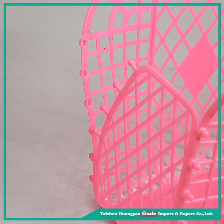 Factory supply Small Plastic Folding Basket With Hand hanging collapsible basket