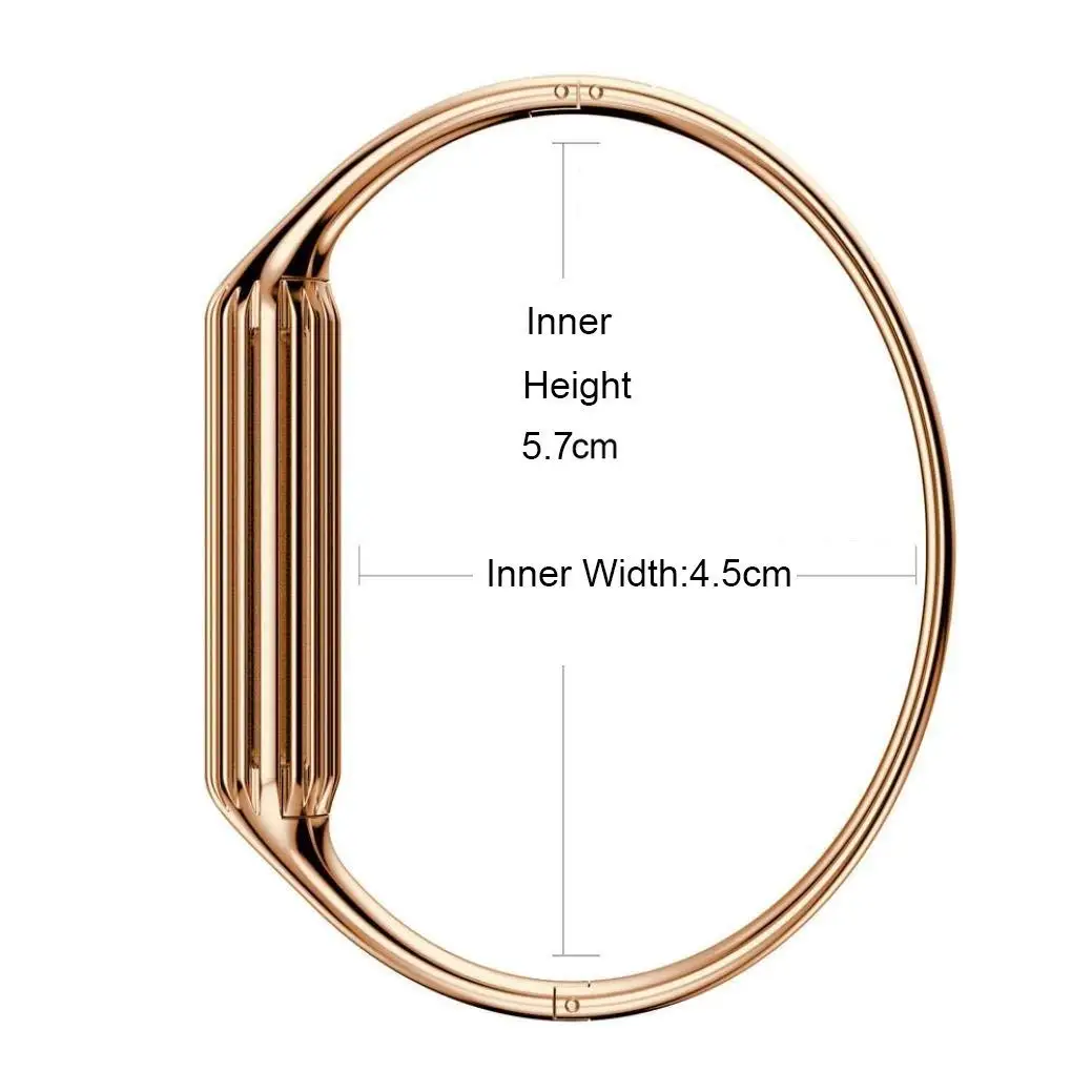 New Product Rose Gold Color Stainless Steel Bracelet Women Loop Watch Bands For Fitbit flex 2