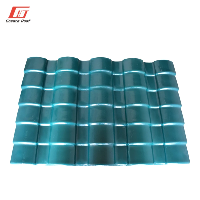 new goods look like romane clay roof tile  Plastic building materials roof designs ASA synthetic Chinese style resin tile