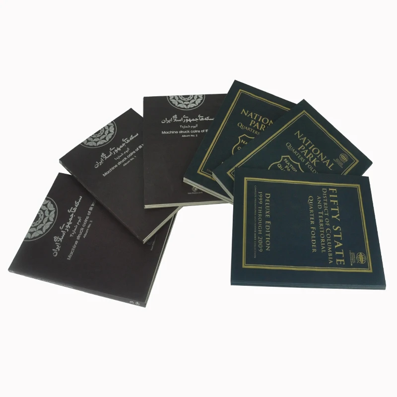 Fifty State District of Columbia and Territorial Quarter Coin Collection Paper Board Folder Holder