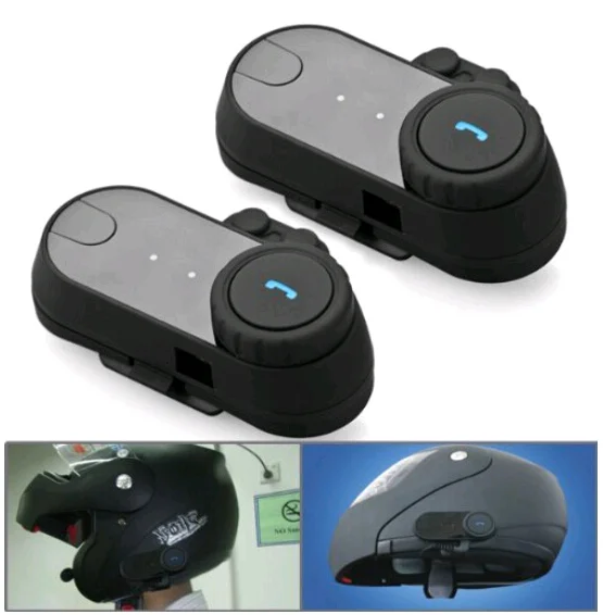 Wireless 2 Users Full Duplex Talking 800M Motorcycle Helmet Bluetooth Intercom