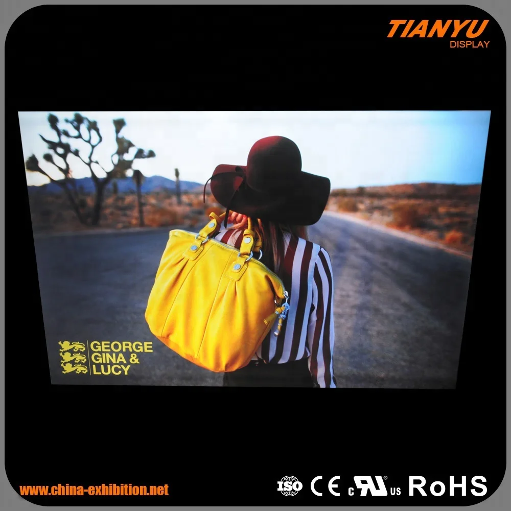 Free Standing Frameless Outdoor LED Fabric Light Box Sign