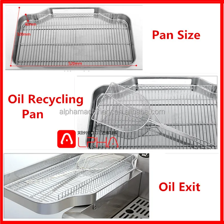 Commercial automatic Japanese gas deep fryer fried chicken machine