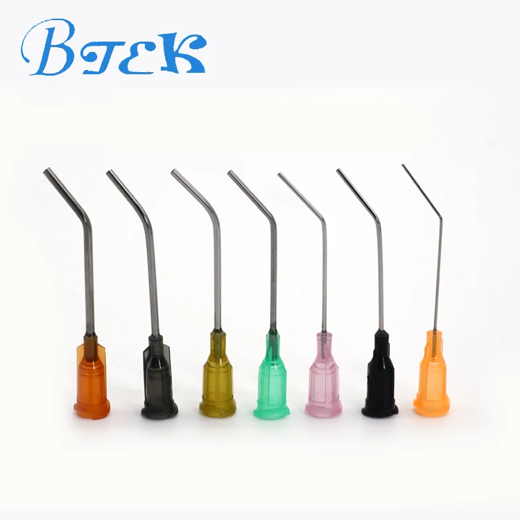 Под разными углами промышленный изогнутые 14g раздаточная игла наконечниками шприц иглы