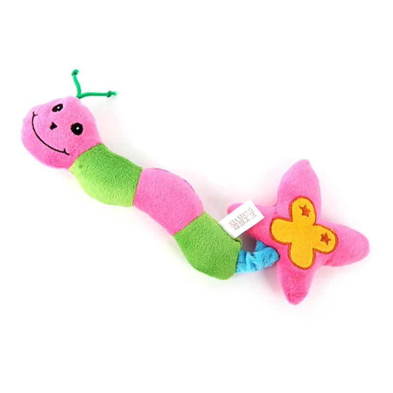 2018 Cute Ladybug Type Dog Cat Toy Pet Puppy Plush Sound Squeaker Funny Chew Toys Pet Toys For Dog