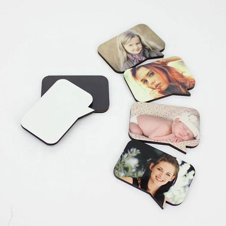 Wholesale Sublimation Mdf Photo Fridge Magnet Home Decoration Eco-friendly Carton Art Deco 3mm Sublimation Coating Every Day