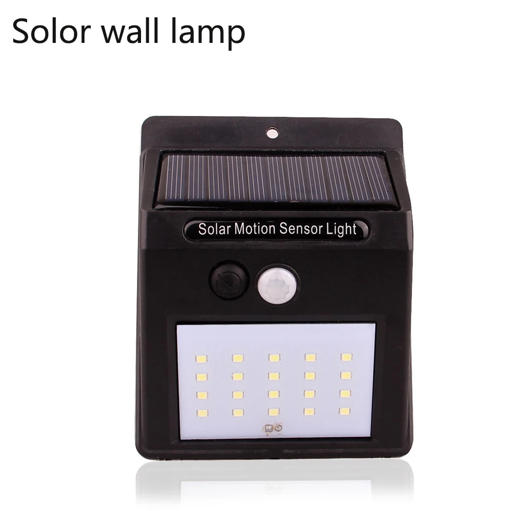 LED Solar Power Light 20LED Wall mounted PIR Motion Sensor Outdoor Waterproof solar water