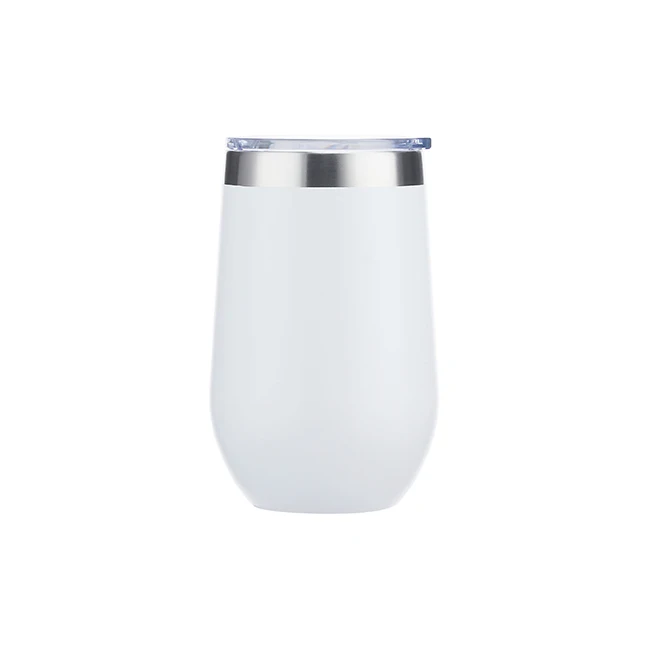 Reusable glass wine glasses stemless stainless steel thermal mugs OEM