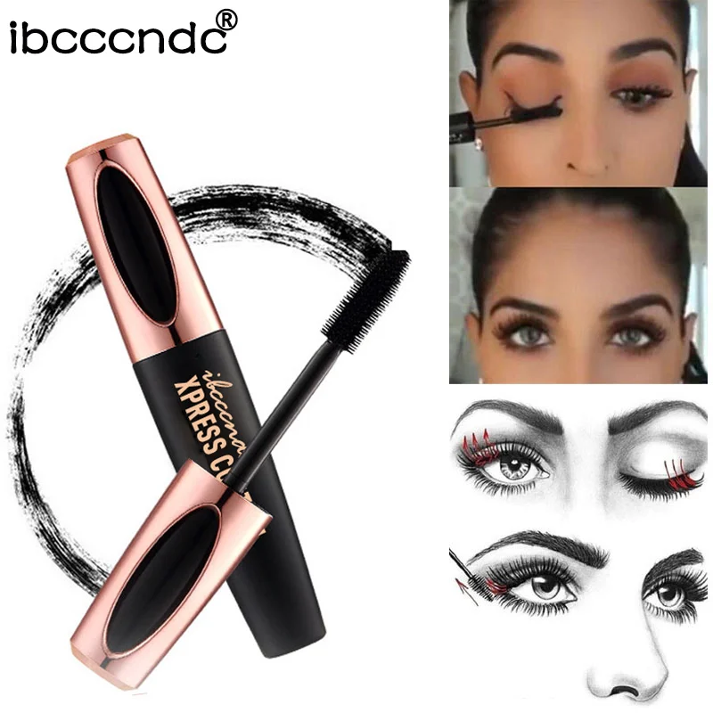 
New Silk Fiber Lash Mascara Waterproof Rimel 3d Mascara For Eyelash Extension 