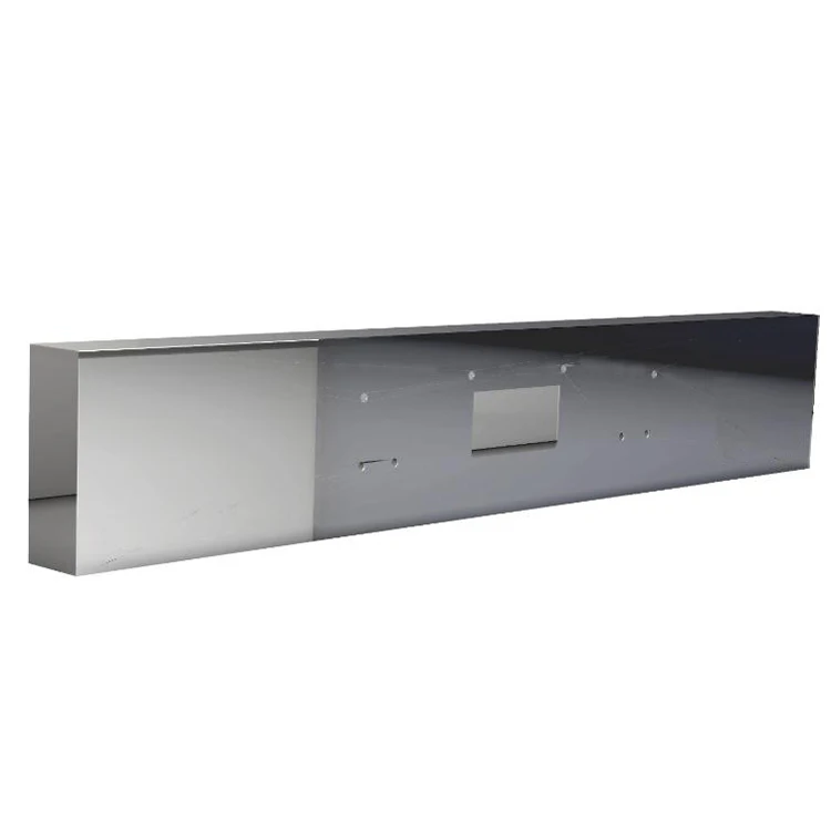 
Truck Body Parts American Semi Truck Peterbilt Front Bumper Boxed End 14 Gauge Stainless Steel Polished 