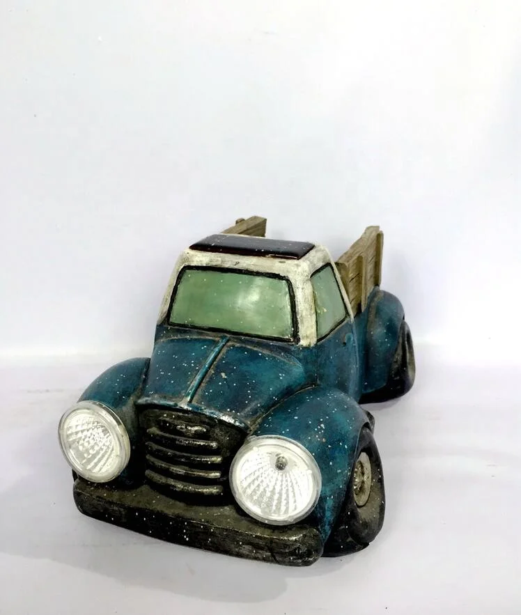 Battery Operated Tabletop Decoration Home Decorative Lights Polyresin Car for Indoor Outdoor Use