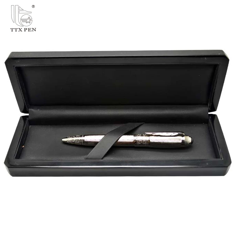 TTX Customized High Quality Metal Ball Pen Set With Black Gift Box For Promotion