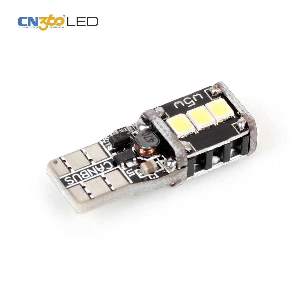 Exceptional brightness 2835 9 smd w5w 194 auto light bulb car led t10 canbus white