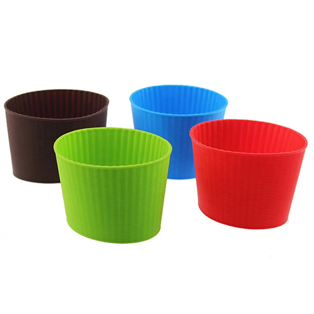 100% Silicon Food Grade Silicon lid Silicone Sleeve for Cup