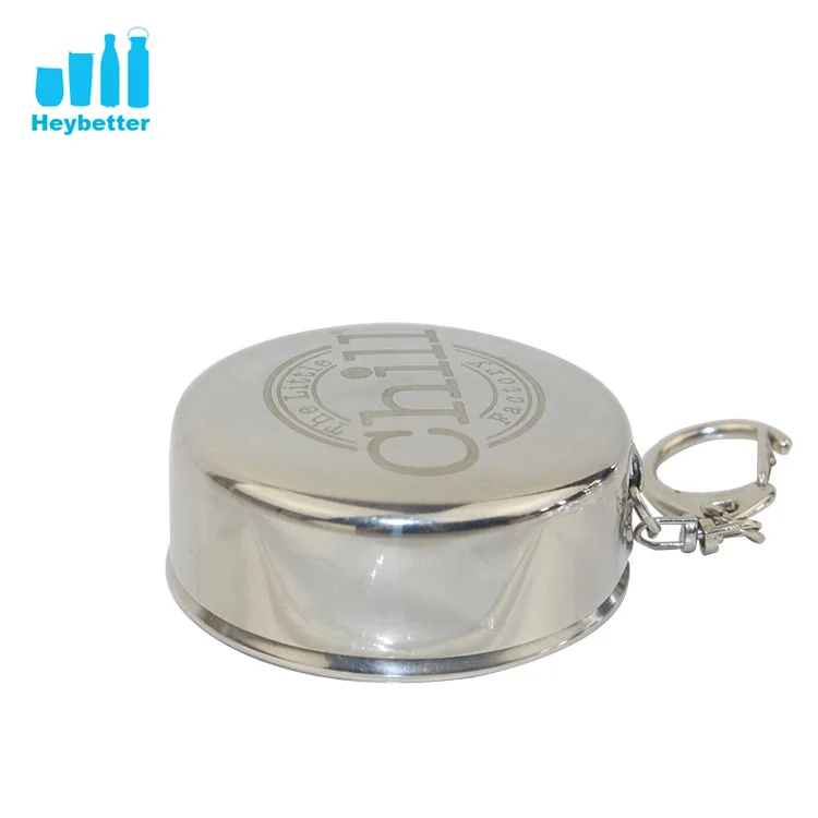 Экологичная Мини фляжка из нержавеющей стали объемом 1 унция