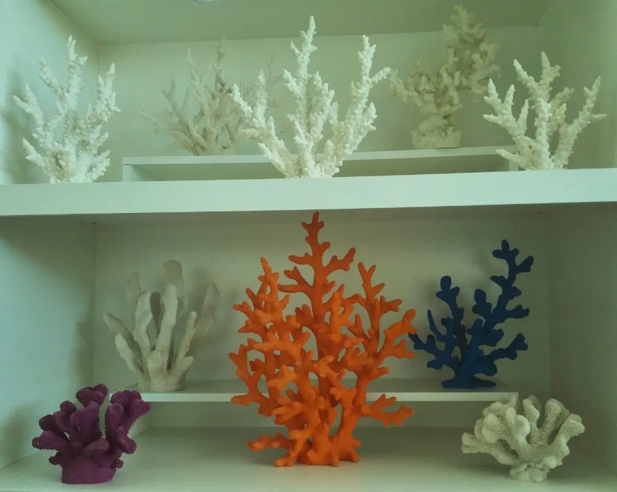 hot sale beautiful white artificial coral reef aquarium decoration