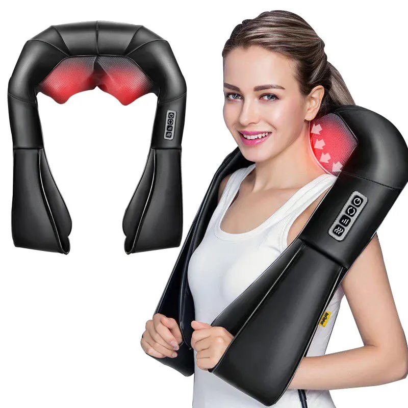
Shiatsu Foot Massager with Heat Deep Kneading Massage for Neck Back Shoulder Use at Home Car Office 