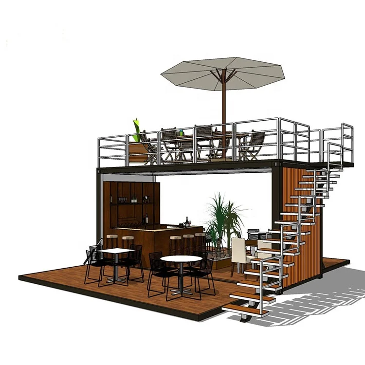 China  20ft prefabricated shipping container  beautiful design portable container coffee shop/container bar/container cafe