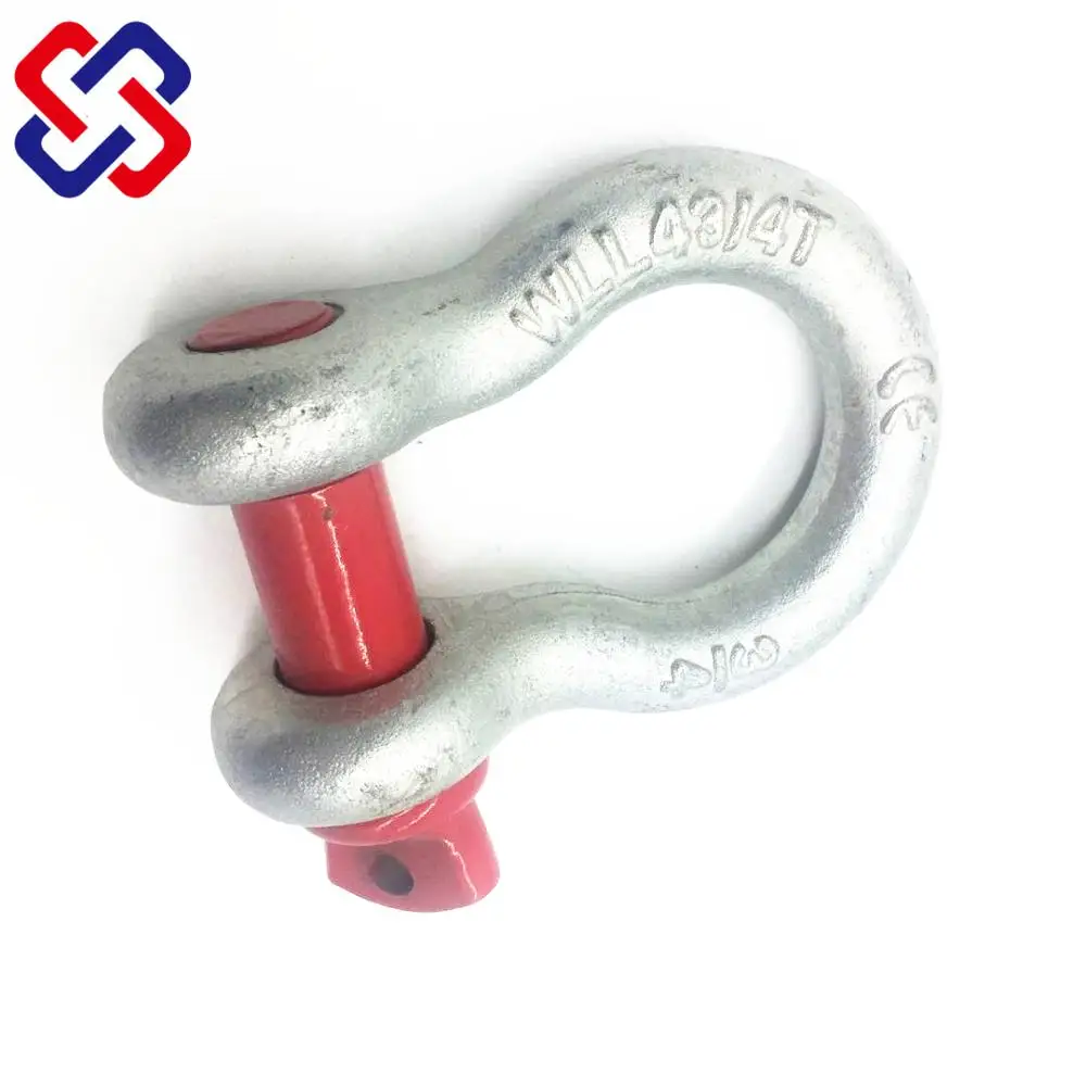 
High Tensile Galvanized US Type Screw Pin Anchor Bow Shackles 