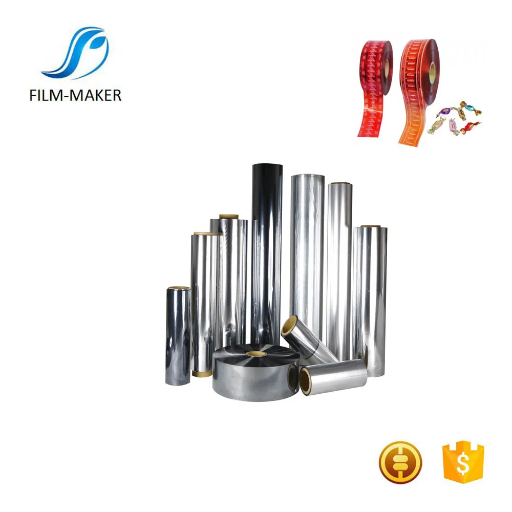 Metallized Twist PVC Wrap Film With Colours