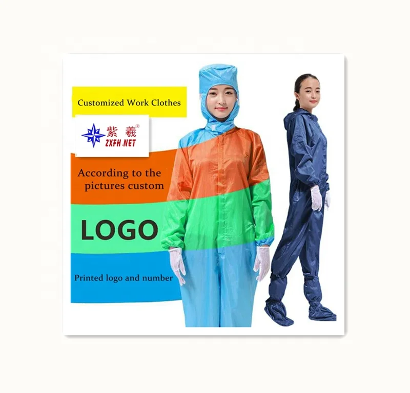 Electronics Factory lab coats personal protect Antistatic Cleanroom Work Clothes