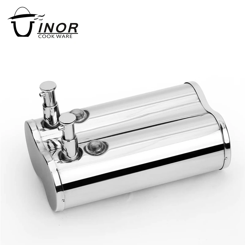 Двойной паз дизайн настенный ручной жидкого мыла для hotel