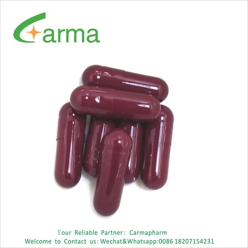 Customized hard gelatin empty printed capsules size 4