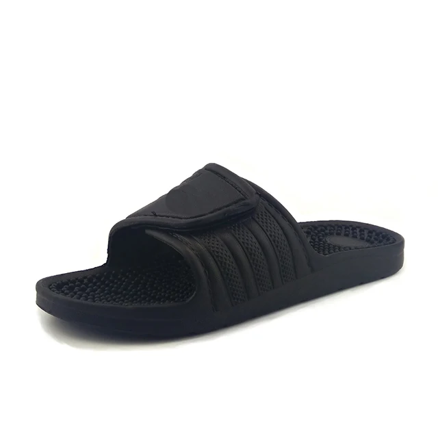 Greatshoe China manufacturer slide sandal custom logo,comfortable massage slipper men slide sandal