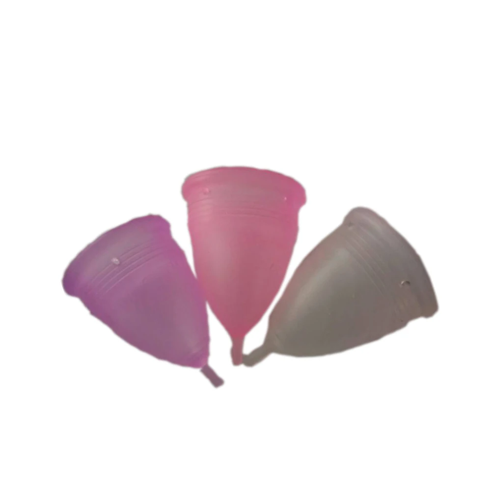 
Customized size colored silicone lady reusable menstrual cup 