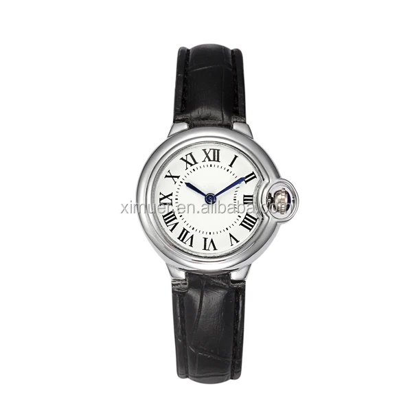 Promotional simple lady watch leather watch fashion wrist watch women