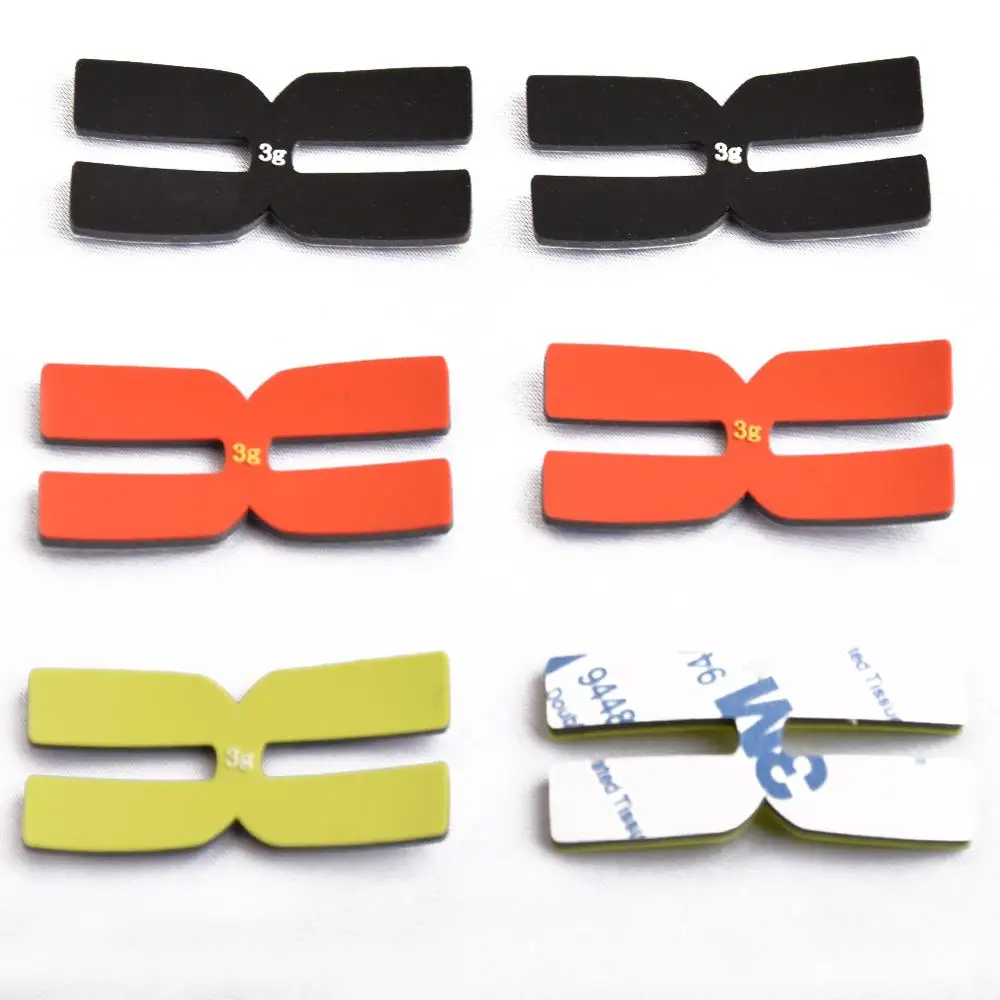 Glople Tennis Racket Weight and Balance Strips , Balancer Type H 3g Silicone for Tennis Racket Balance Bar 6pcs/card