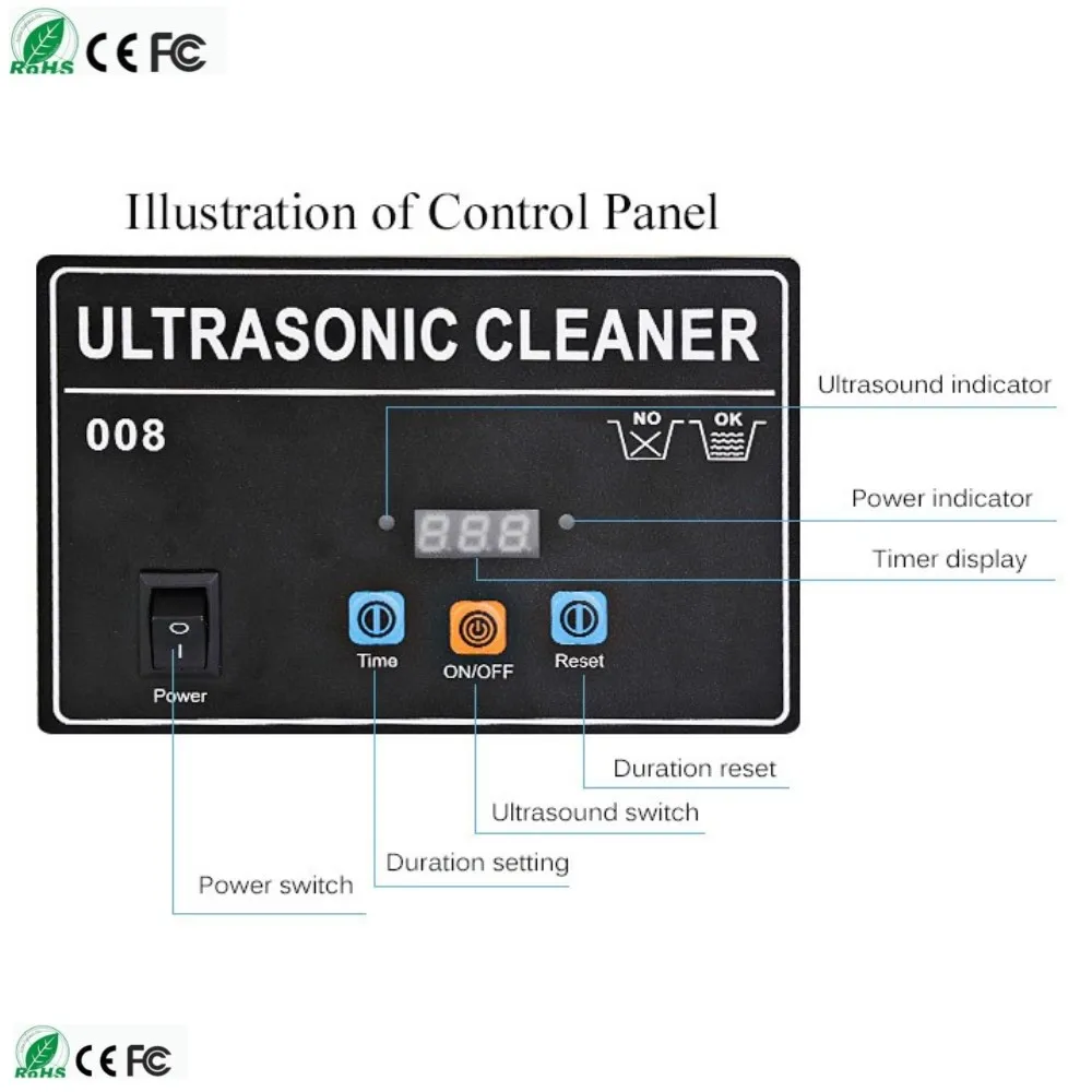 Ultrasonic injector cleaner machine 35w 50w optional 800ml 1.3L 2l 4.5L