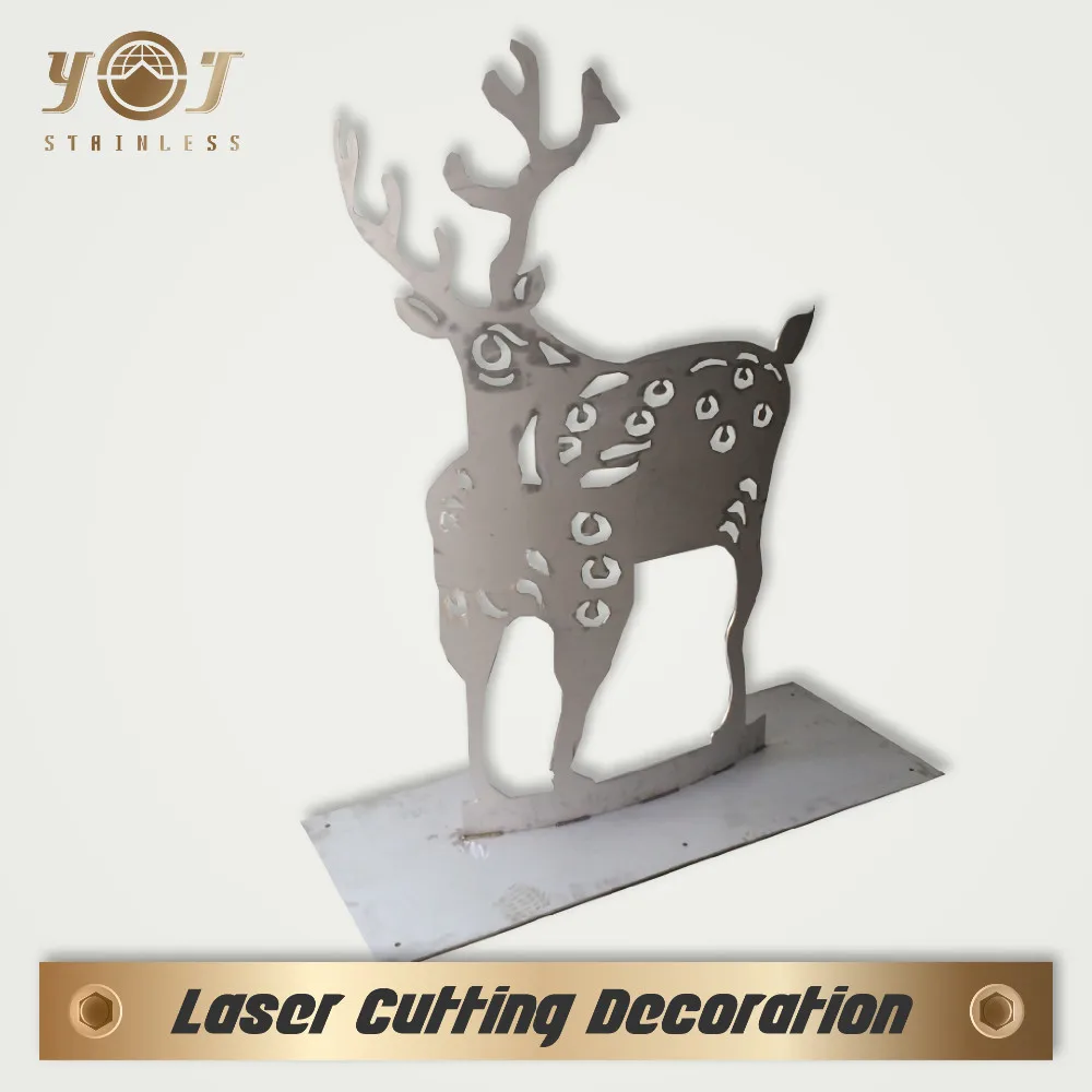 steel decorative art sculpture metal white paint crafts